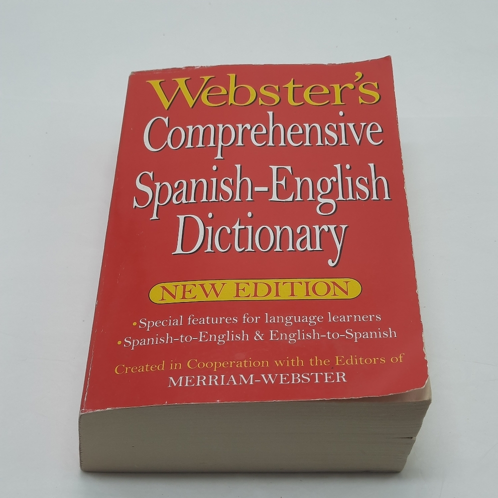 Webster's Comprehensive Spanish-English Dictionary Paperback Book New Edition